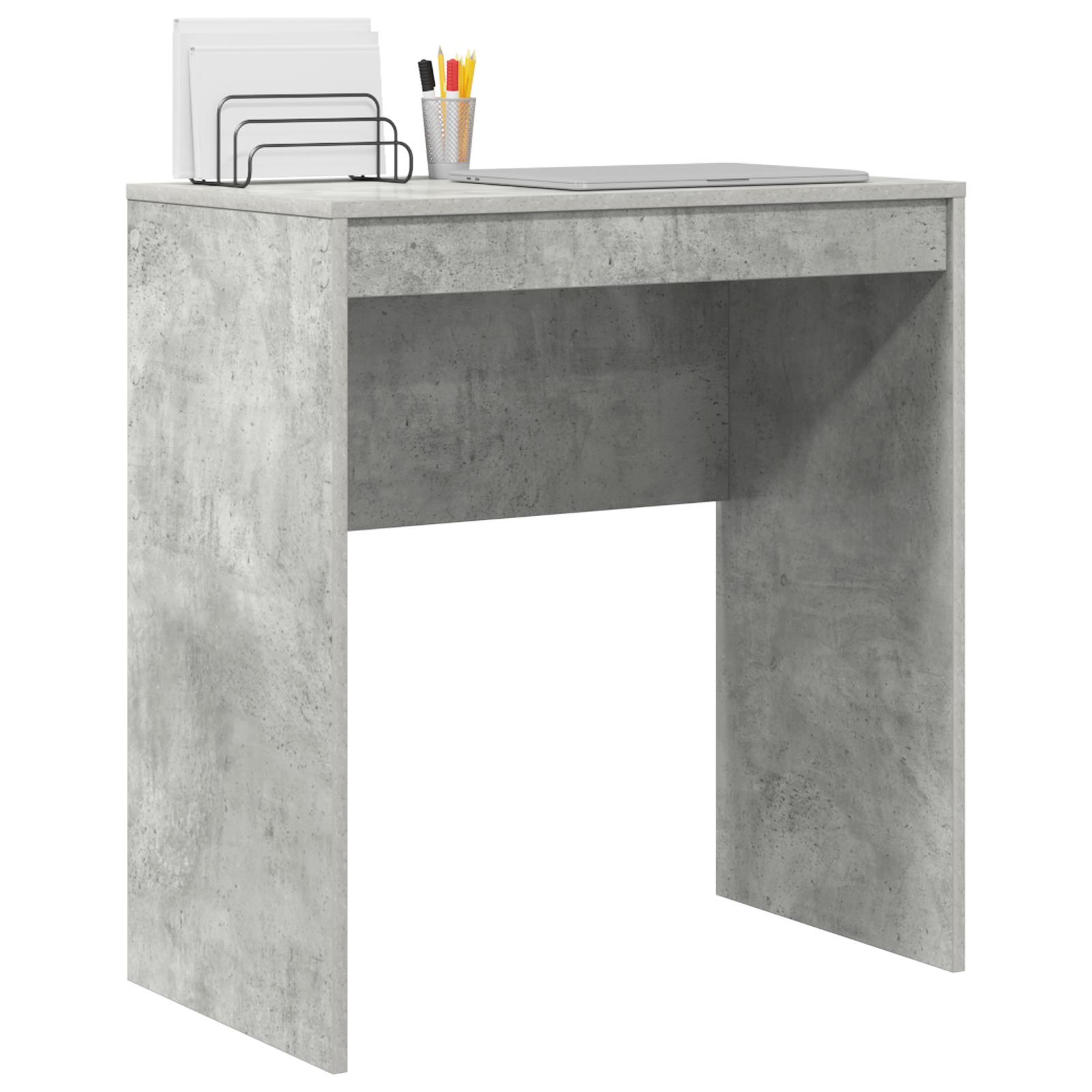 vidaXL Bureau Betongrijs 70x40x76 cm Gelaagd Hout