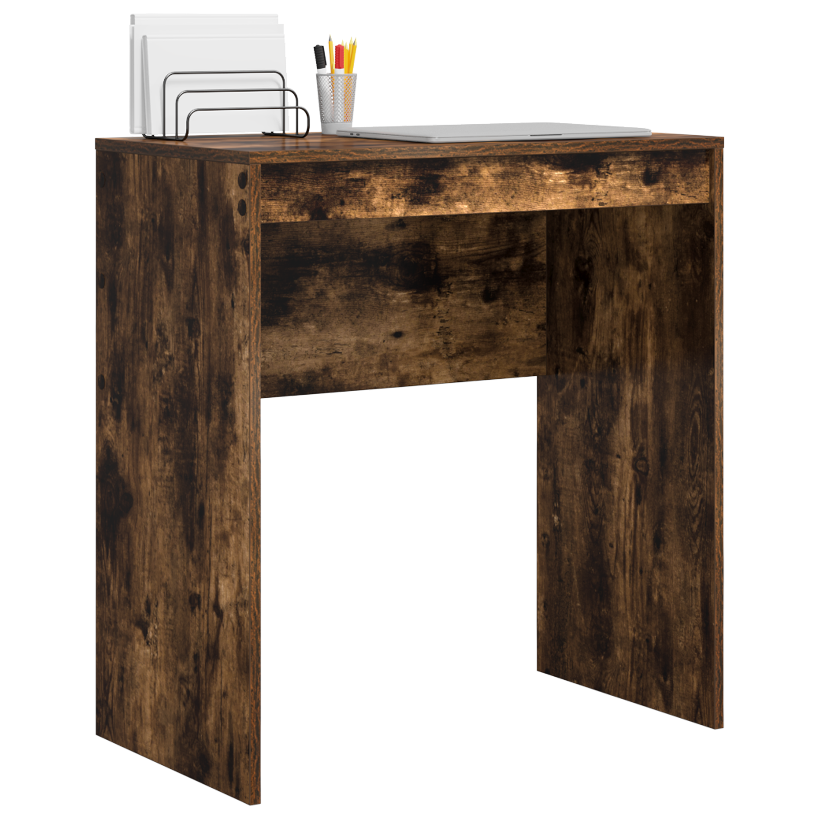 vidaXL Bureau Gerookt Eiken 70x40x76 cm Geengineerd Hout