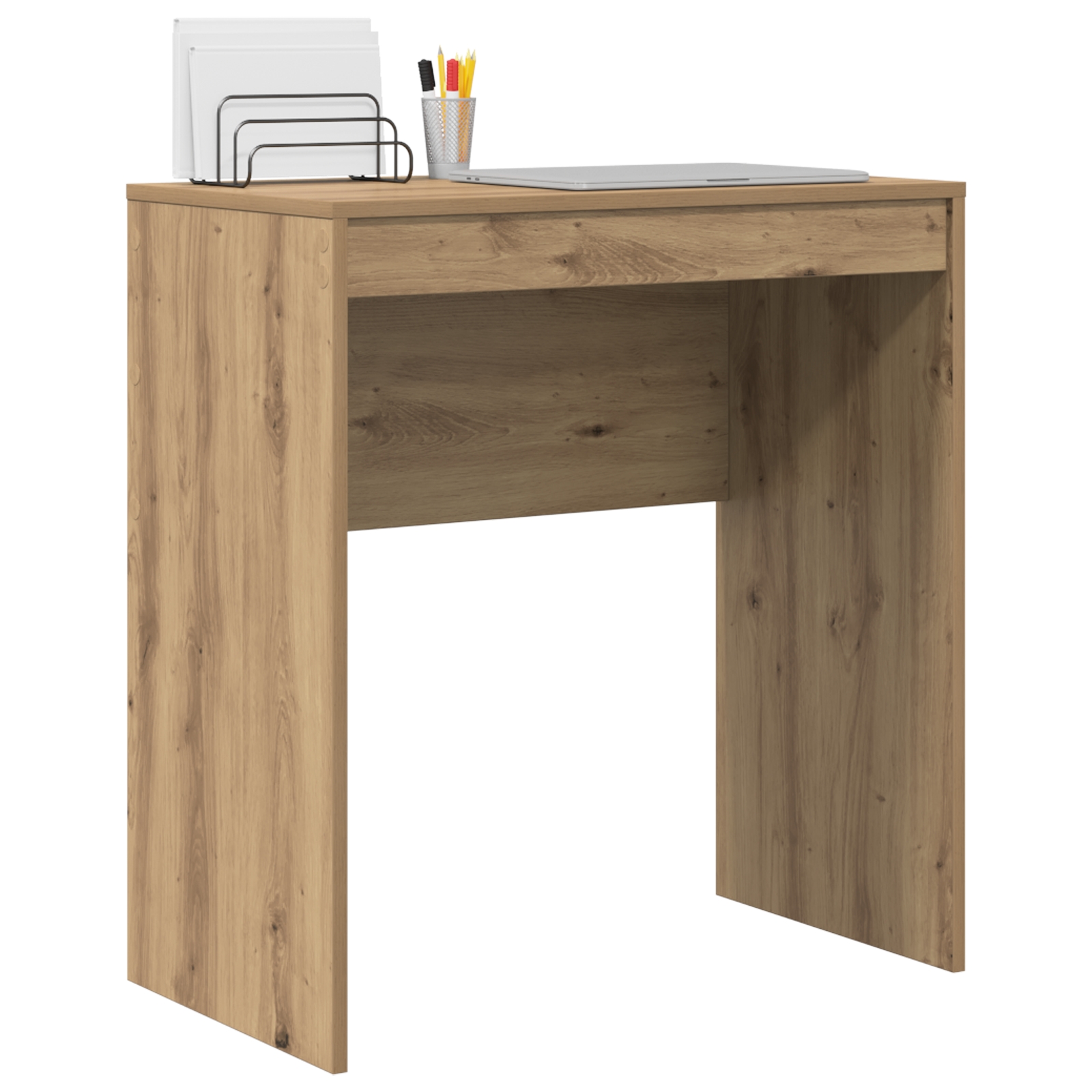 vidaXL Bureau Artisan Eiken 70x40x76 cm Gelaagd Hout