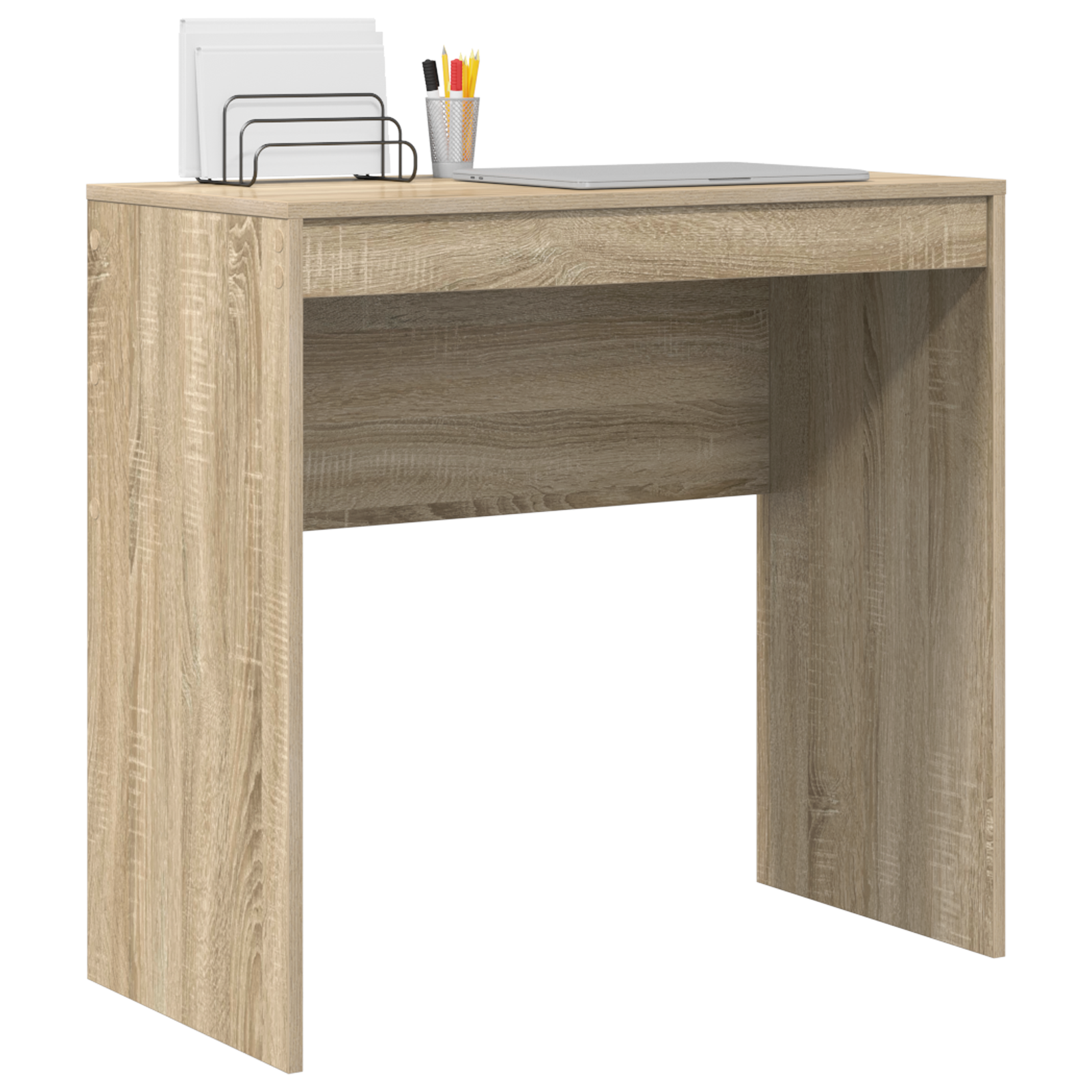 vidaXL Bureau Sonoma Eiken 80x40x76 cm Gelaagd Hout