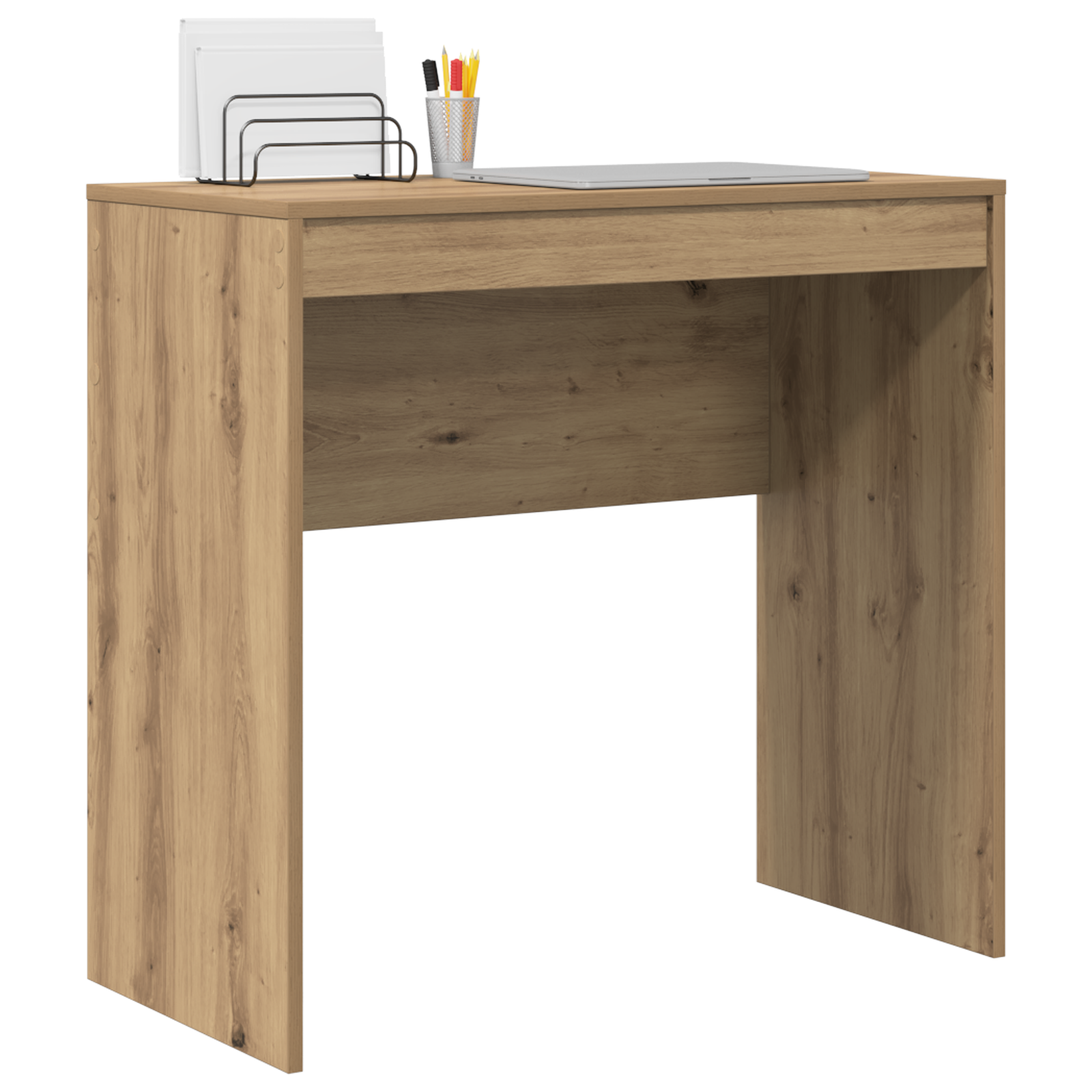 vidaXL Bureau Artisan Eiken 80x40x76 cm Gelamineerd Hout