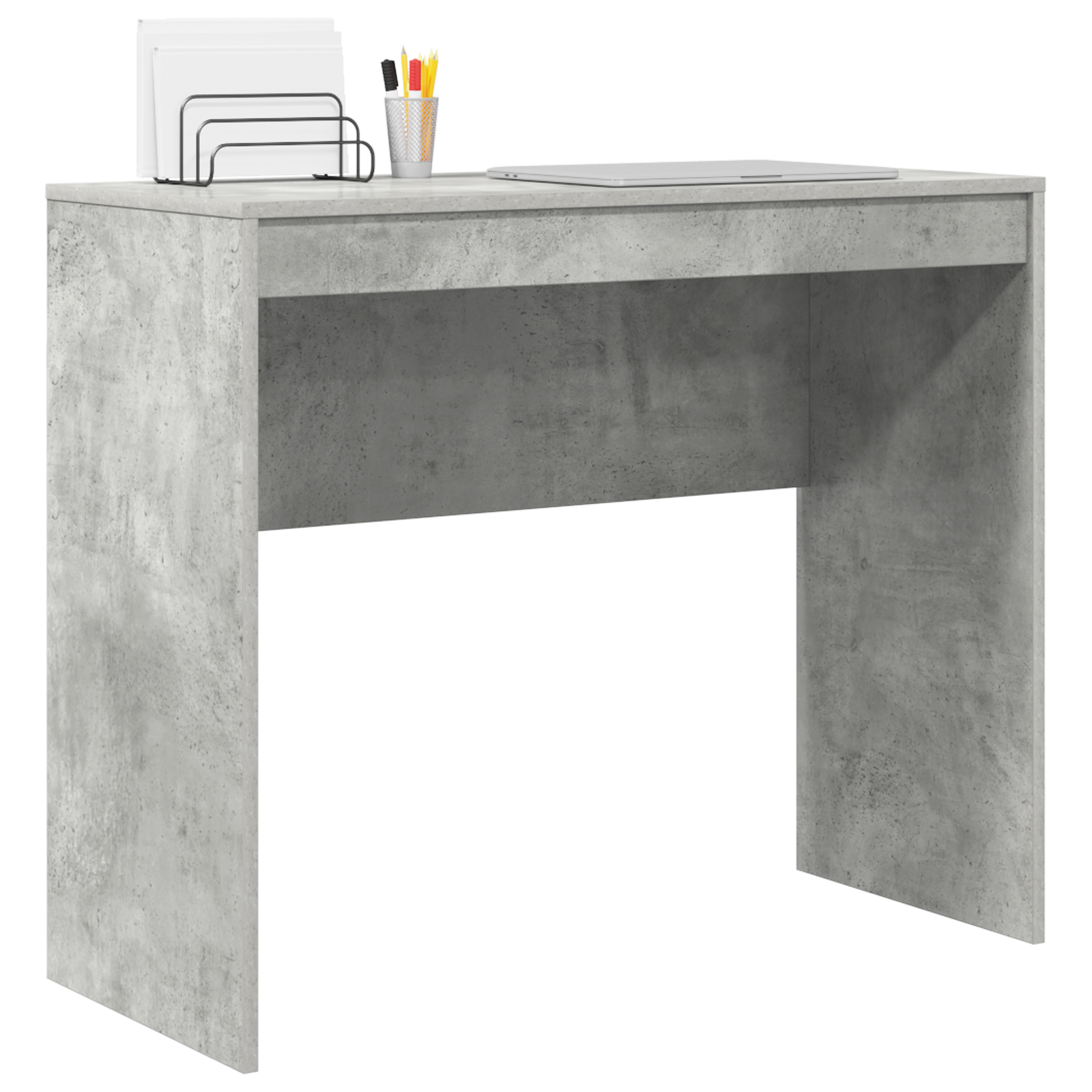 vidaXL Bureau Beton Grijs 90x40x76 cm Houtcomposiet