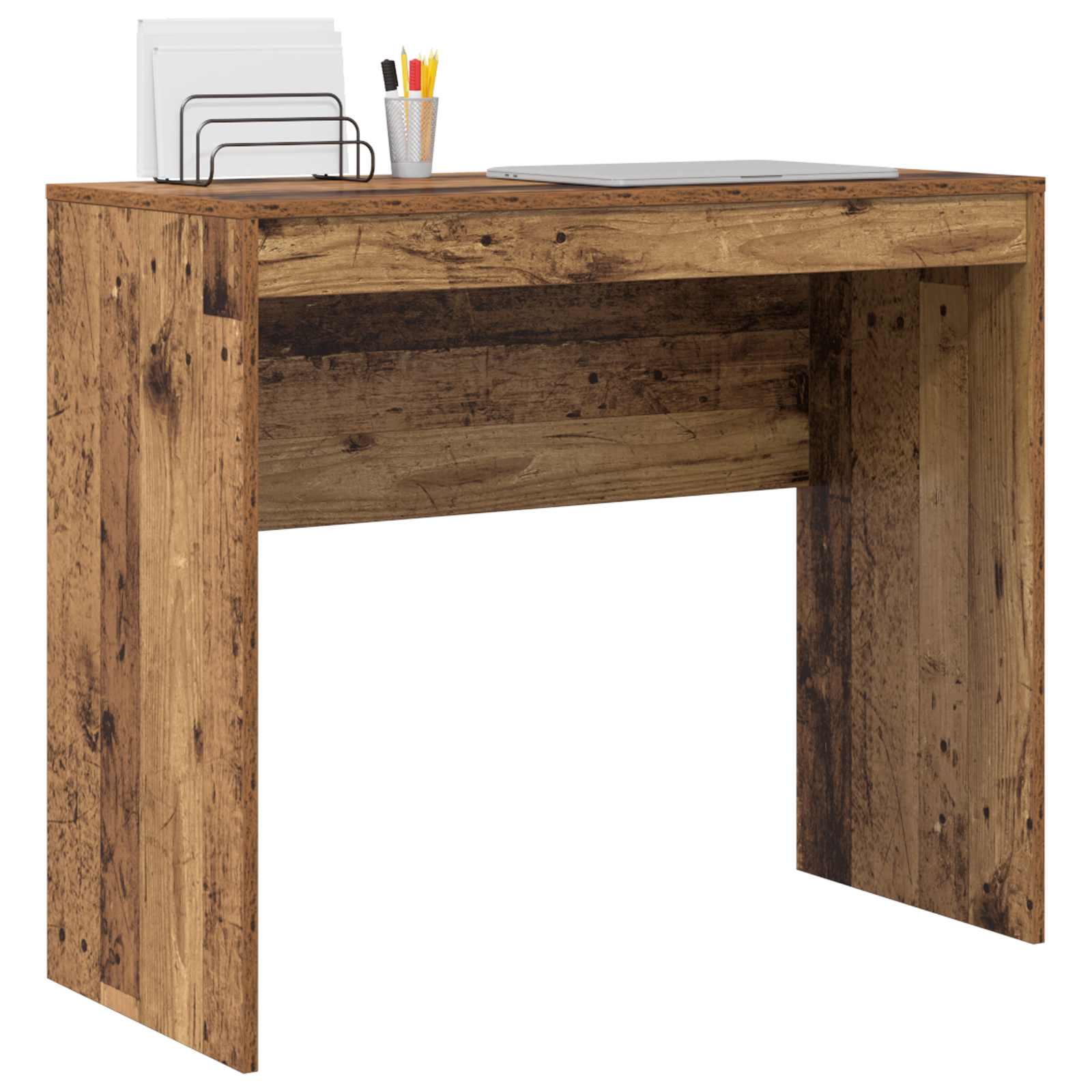 vidaXL Bureau van oud hout 90x40x76 cm Engineered Wood