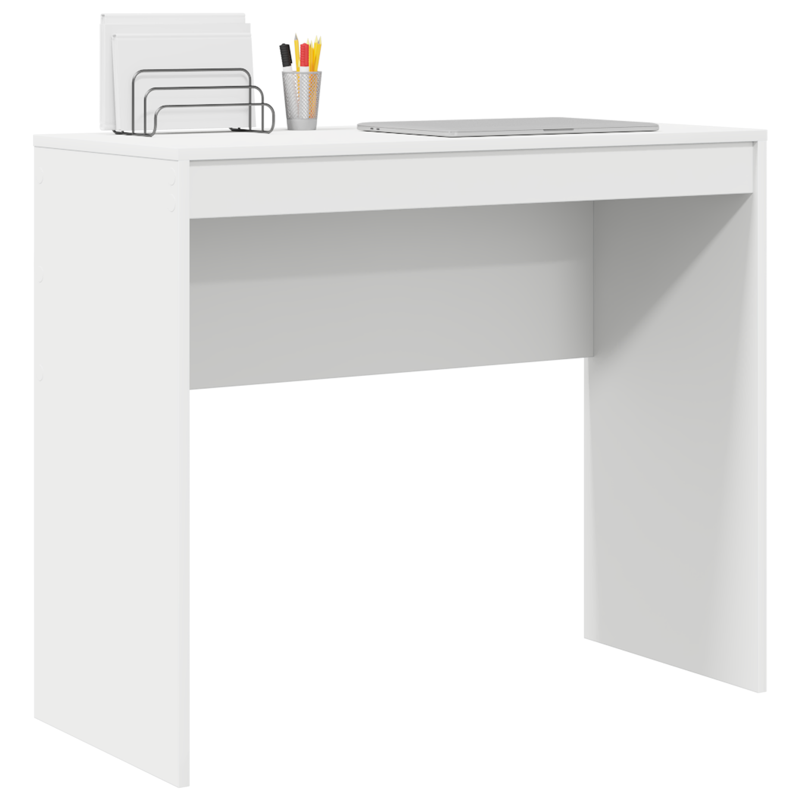 vidaXL Bureau Wit 90x40x76 cm Gelaagd Hout