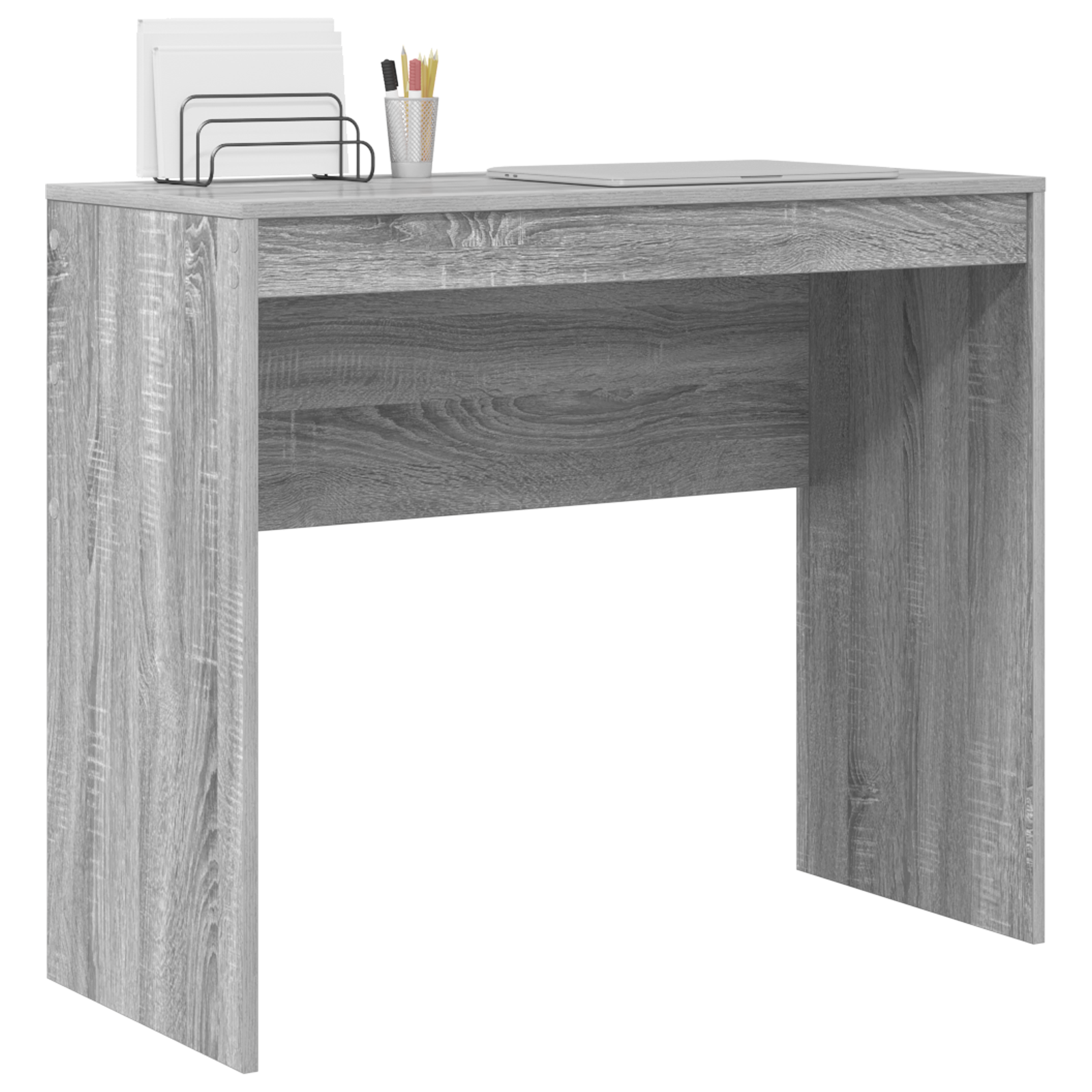 vidaXL Bureau Grijs Sonoma 90x40x76 cm Gelaagd Hout