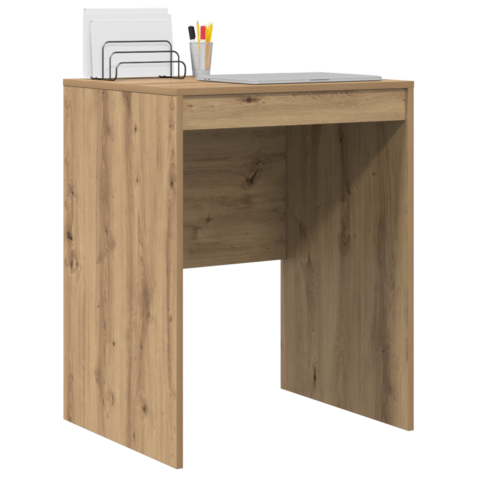 vidaXL Bureau Artisan Eiken 60x50x76 cm Geengineerd Hout