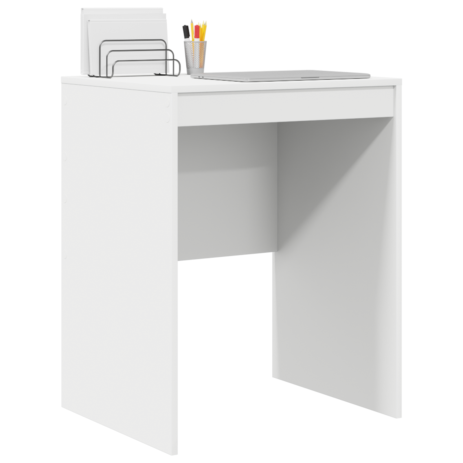 vidaXL Bureau Wit 60x50x76 cm Spaanderplaat