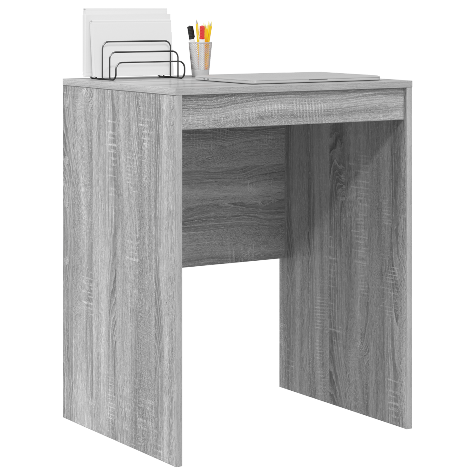 vidaXL Bureau Grijs Sonoma 60x50x76 cm Gelaagd Hout