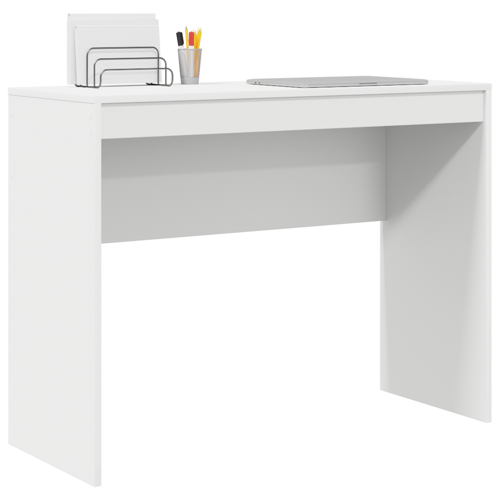 vidaXL Bureau Wit 100x40x76 cm Geengineerd Hout