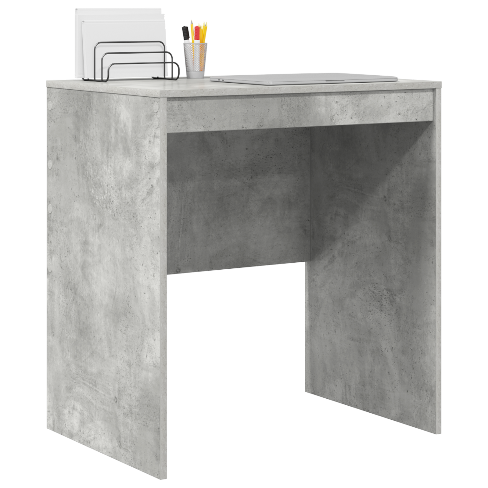 vidaXL Bureau Betongrijs 70x50x76 cm Gelaagd Hout