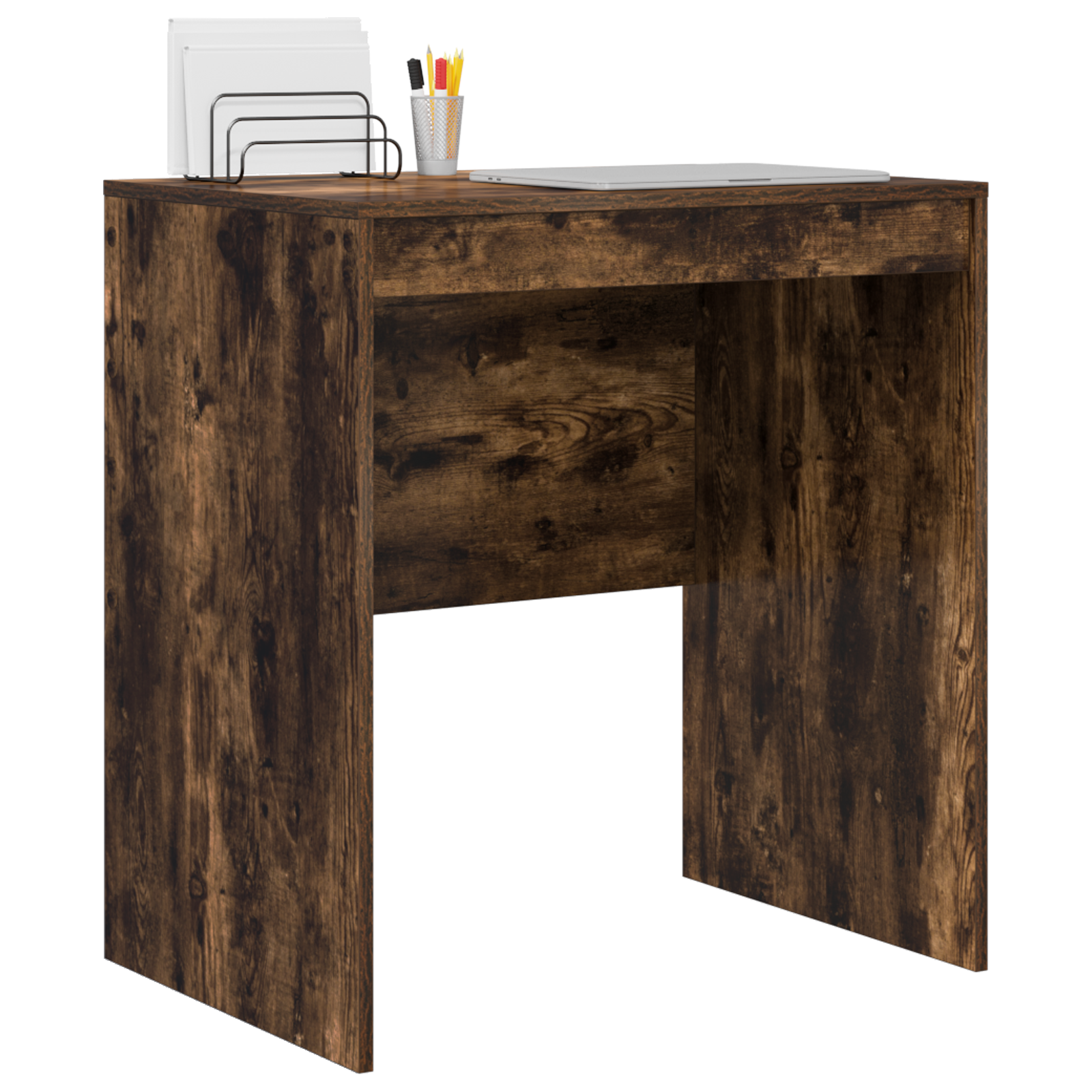 vidaXL Bureau Gerookt Eiken 70x50x76 cm Gelaagd Hout