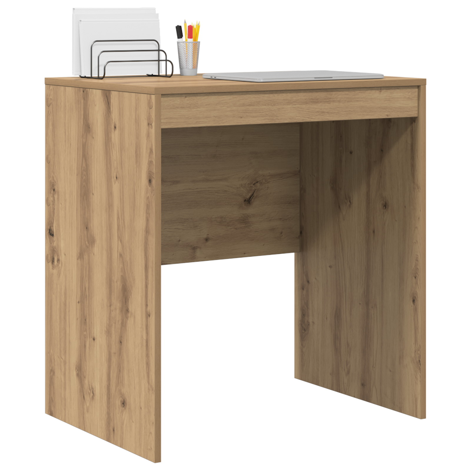 vidaXL Bureau Artisan Eiken 70x50x76 cm Gelaagd Hout