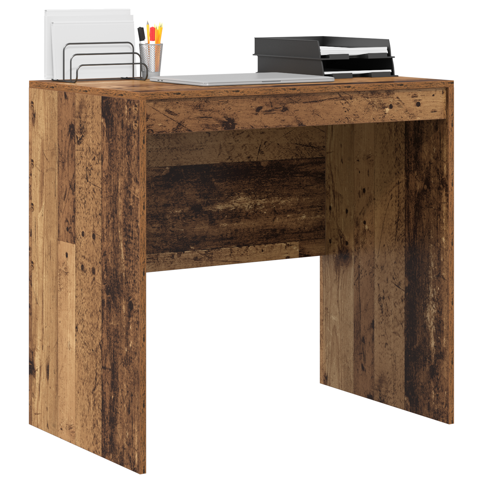 vidaXL Bureau van Gerecycleerd Hout 80x50x76 cm