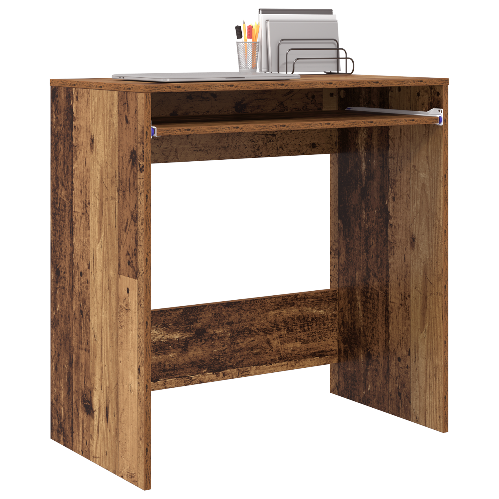 vidaXL Bureau Oude Hout 77,5x43x79 cm Bewerkt Hout