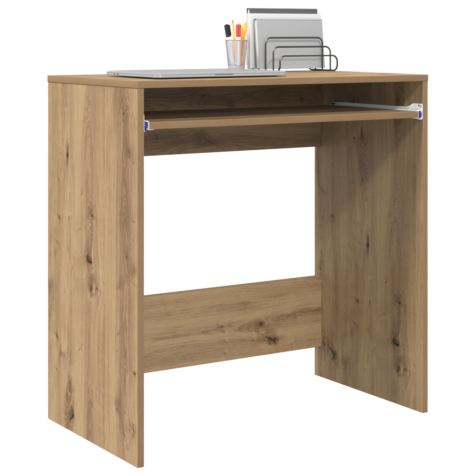 vidaXL Bureau Artisan Eiken 77,5x43x79 cm Houtbewerking