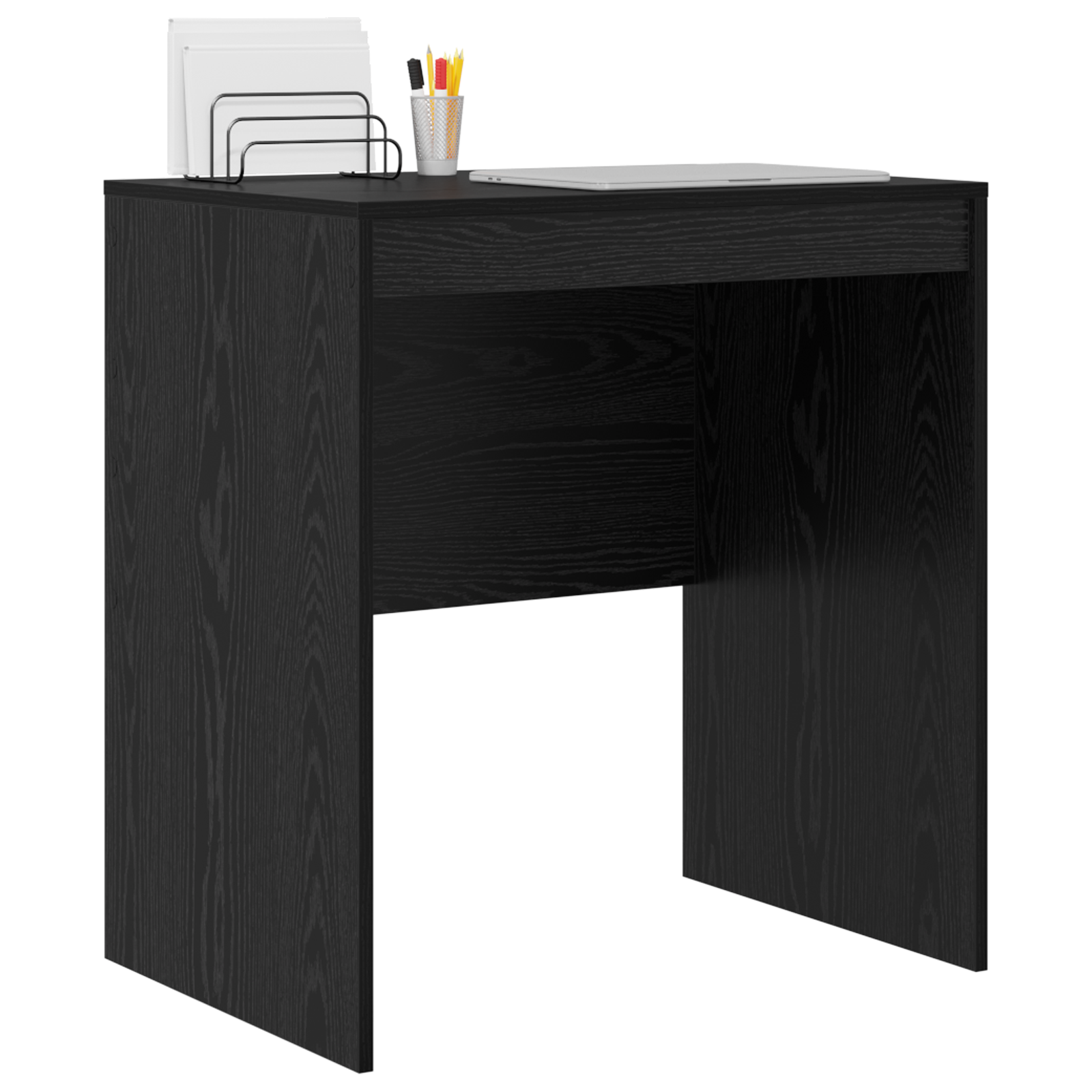 vidaXL Bureau Zwart Eiken 70x50x76 cm Hout