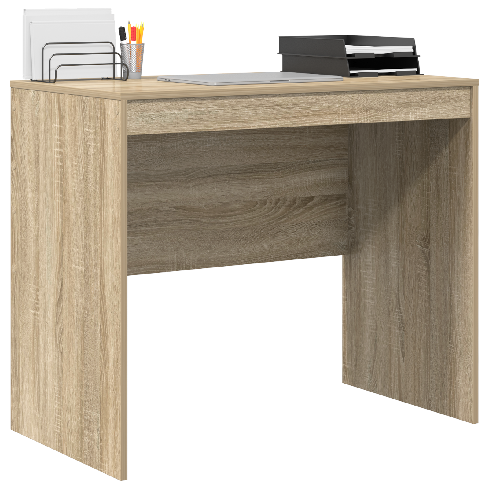 vidaXL Bureau Sonoma Eiken 90x50x76 cm Gelamineerd Hout