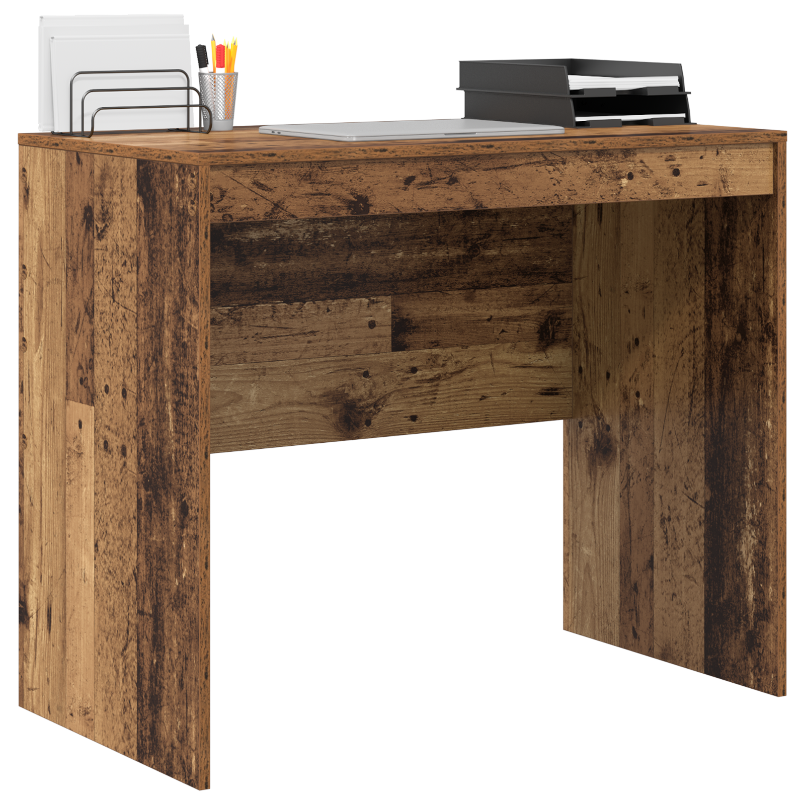 vidaXL Bureau van Oud Hout 90x50x76 cm Gelaagd Hout