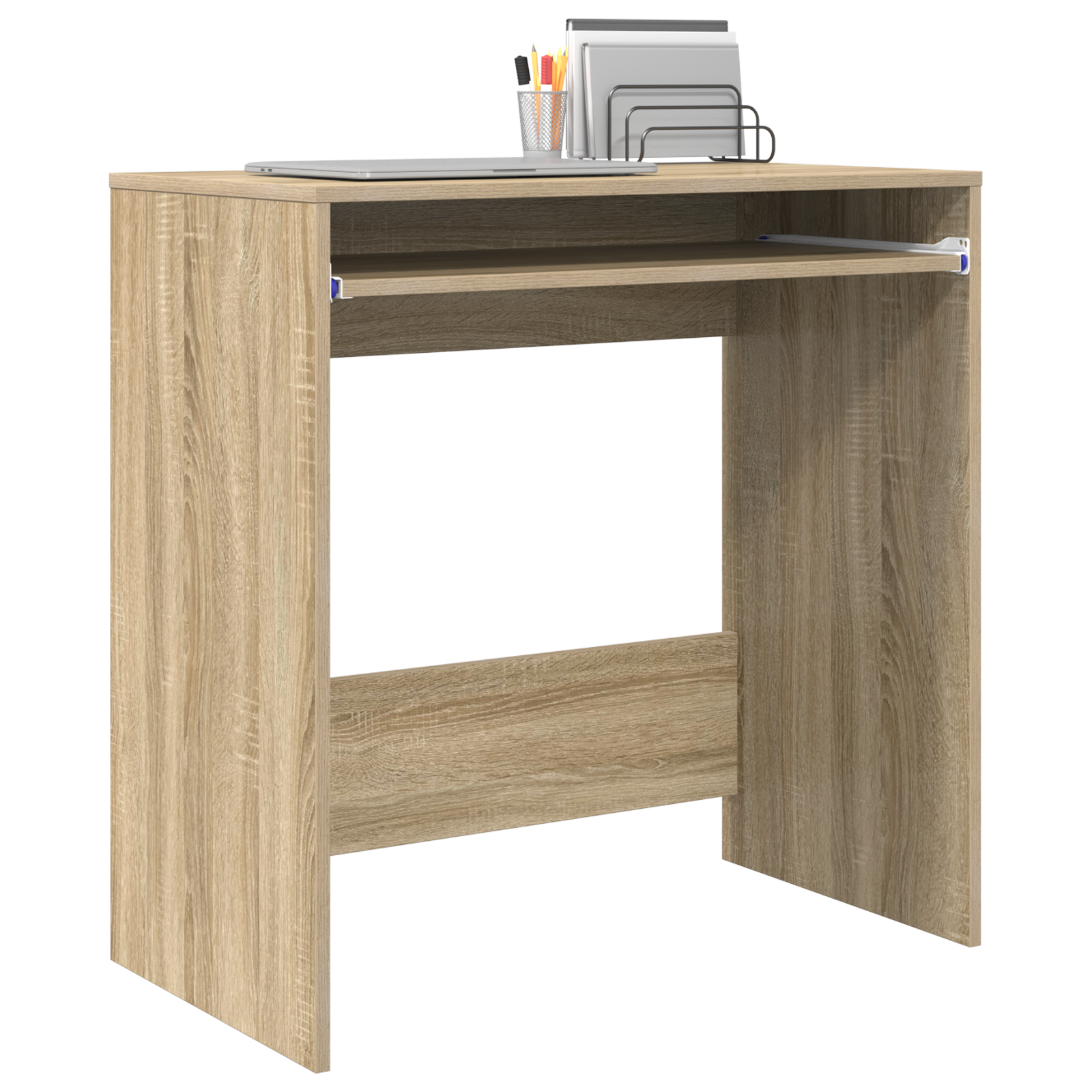 vidaXL Bureau Sonoma Eik 77,5x43x79 cm Geengineerd Hout