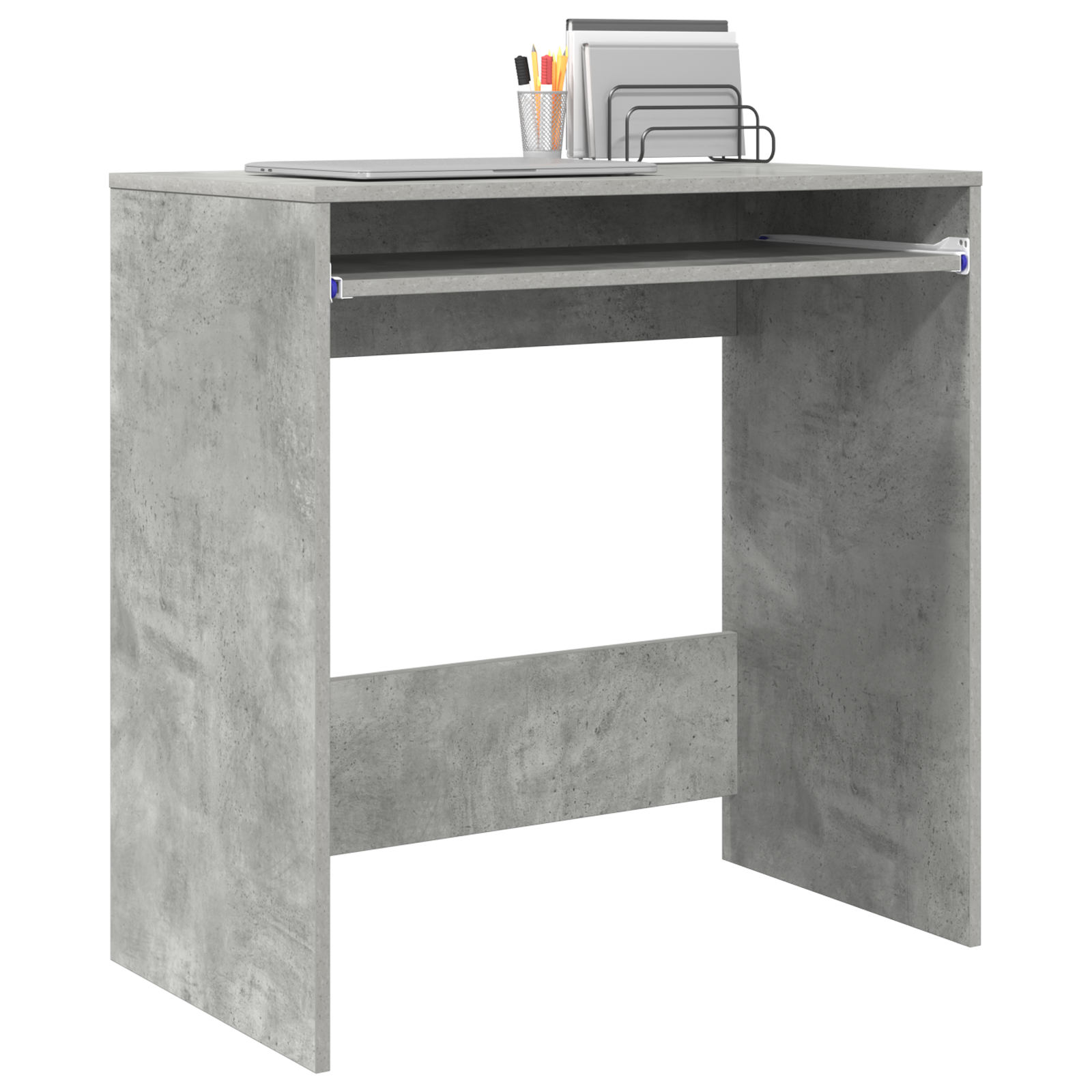 vidaXL Bureau Betongrijs 77,5x43x79 cm Gefabriceerd Hout
