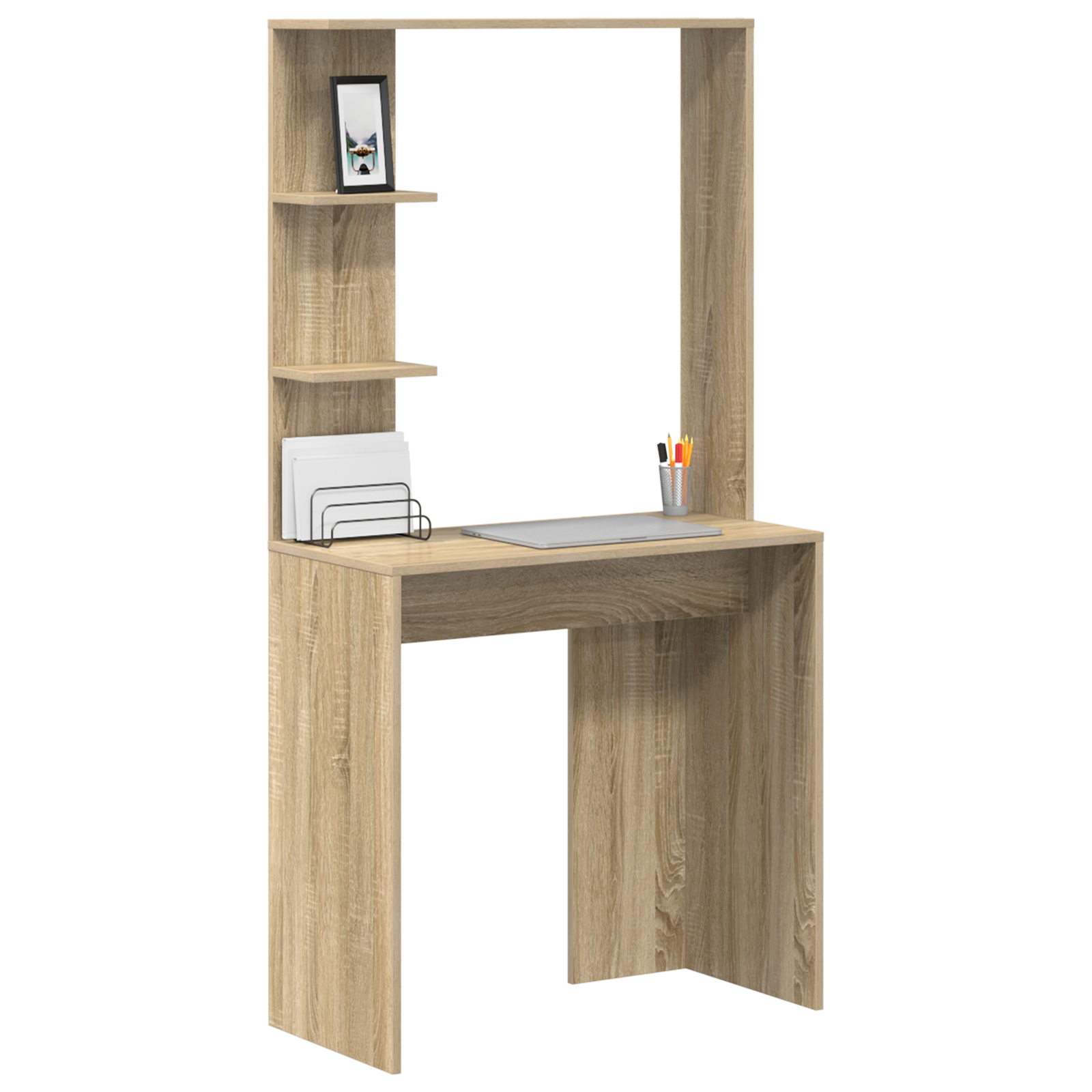 vidaXL Kaptafel Sonoma Eiken 78,5x37x154,5 cm Bewerkt Hout