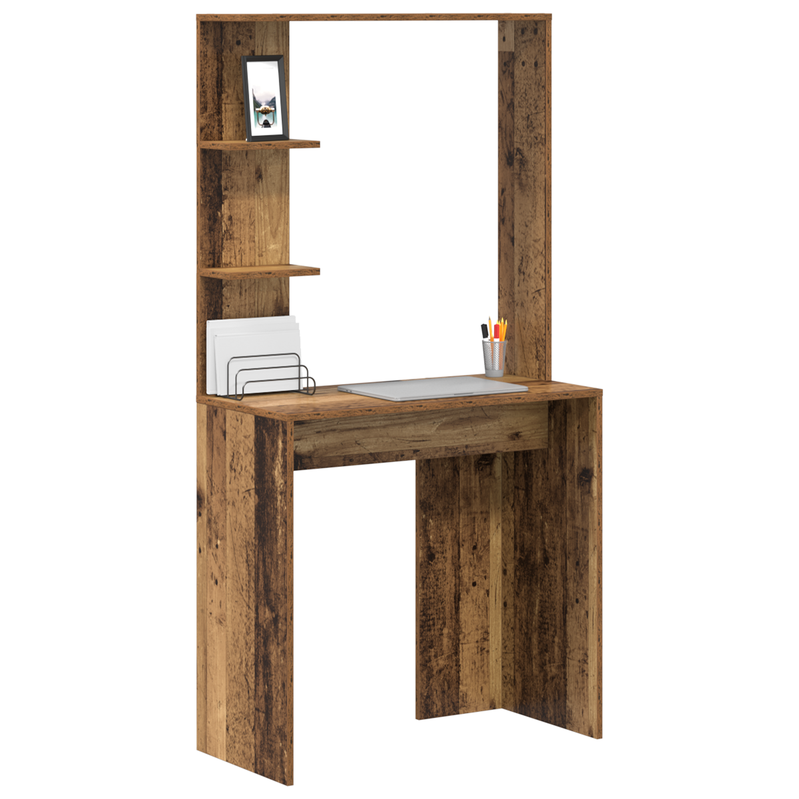 vidaXL Kaptafel Oude Hout 78,5x37x154,5 cm Bewerkt Hout