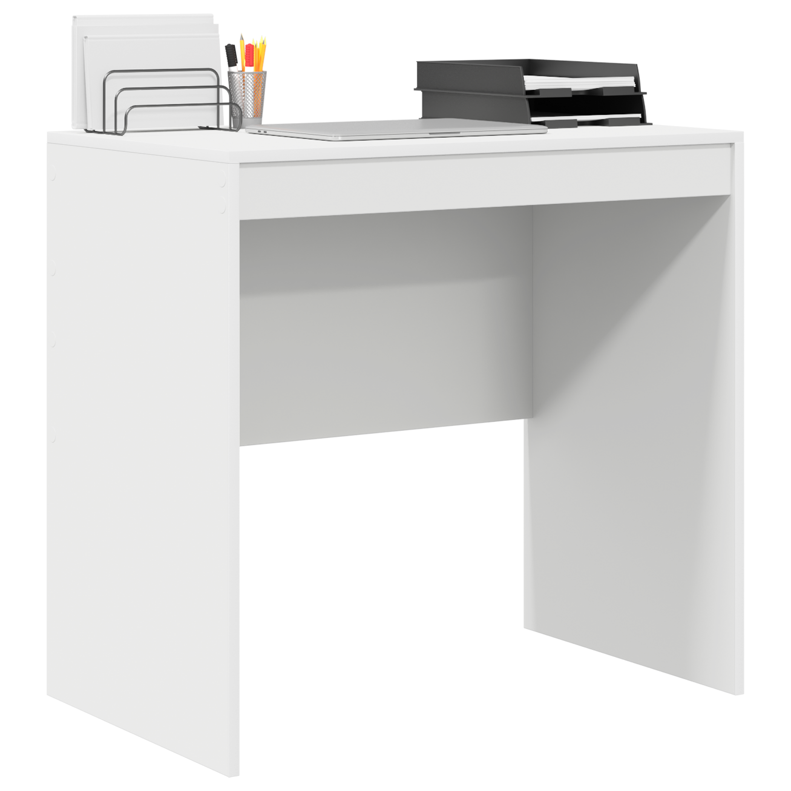 vidaXL Bureau Wit 80x50x76 cm Kunststof Hout