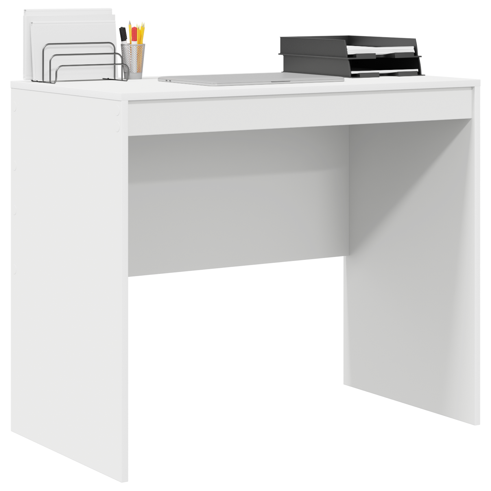 vidaXL Bureau Wit 90x50x76 cm Gelaagd Hout