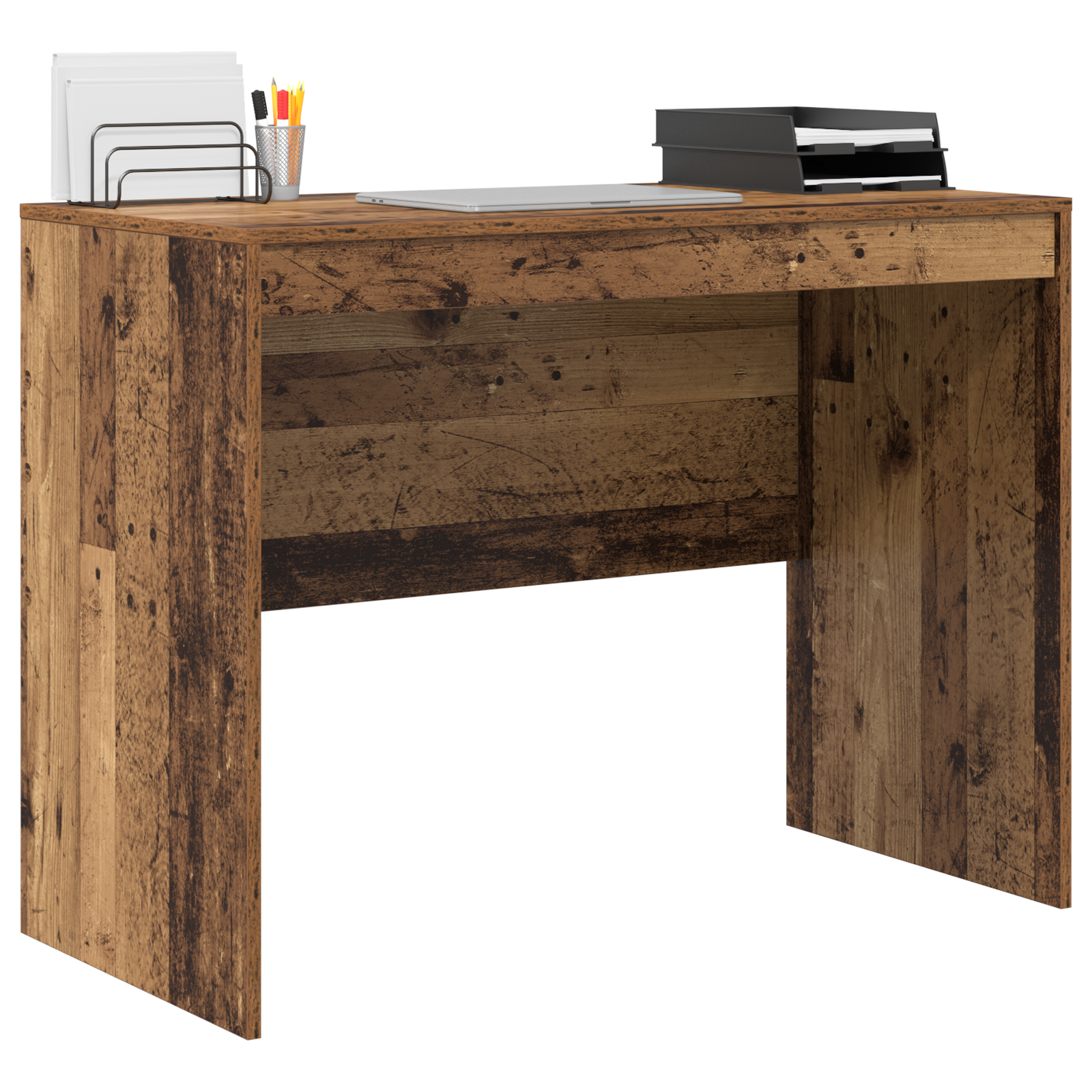 vidaXL Bureau van Oud Hout 100x50x76 cm Gelaagd Hout