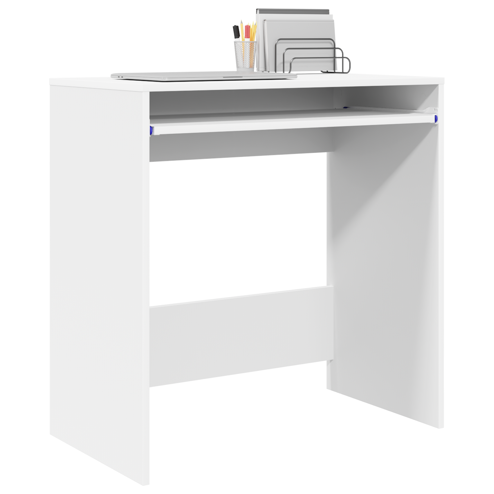 vidaXL Bureau Wit 77,5x43x79 cm Geengineerd Hout
