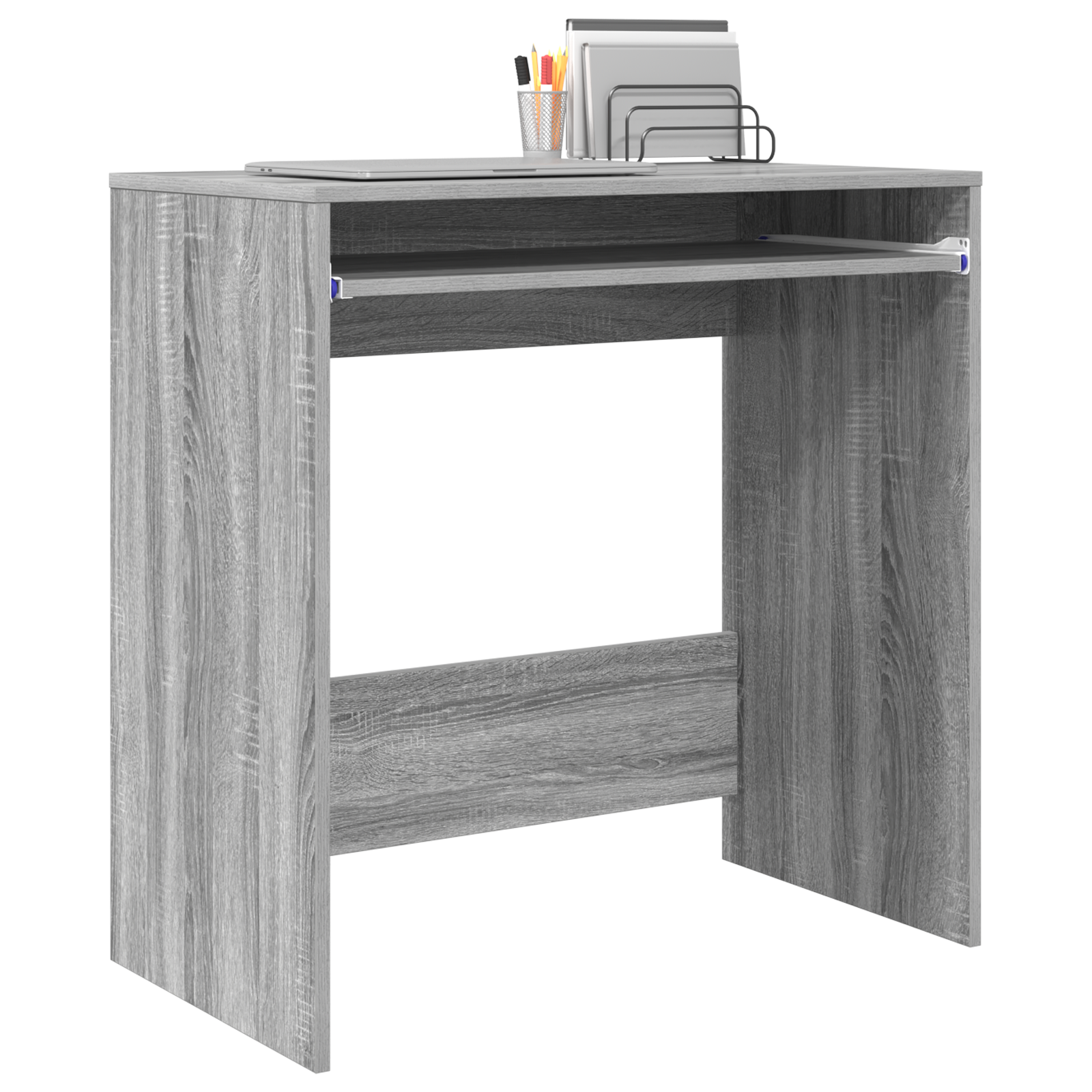 vidaXL Bureau Grijs Sonoma 77,5x43x79 cm Geengineerd Hout