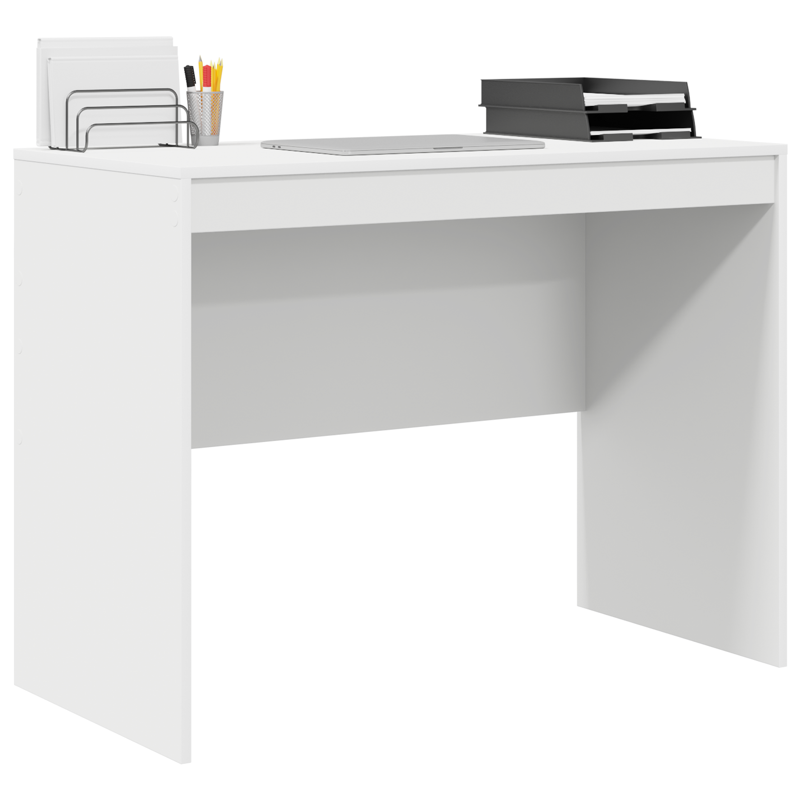 vidaXL Bureau Wit 100x50x76 cm Geengineerd Hout