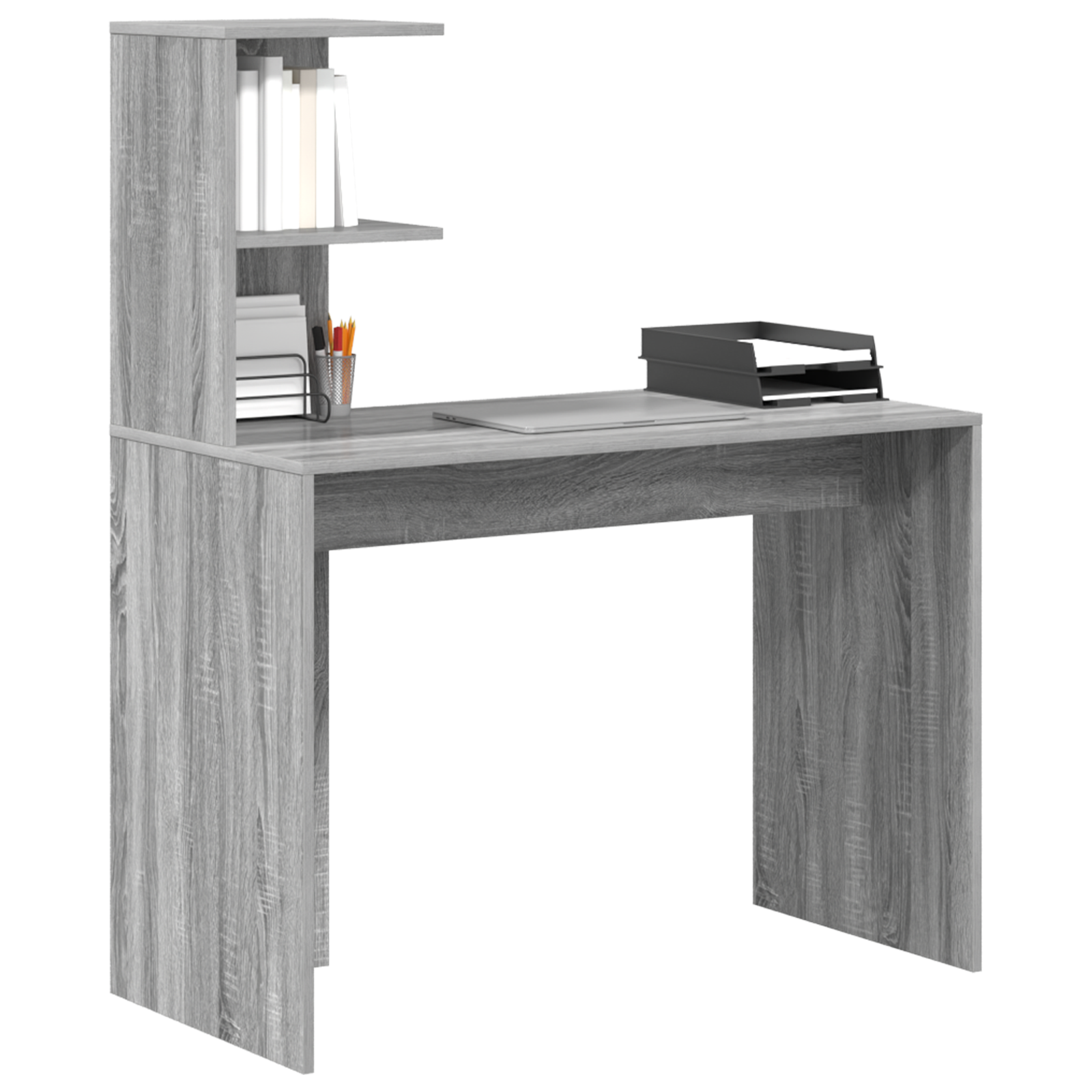 vidaXL Bureau Grijs Sonoma 102x50x124 cm Houtbewerkt