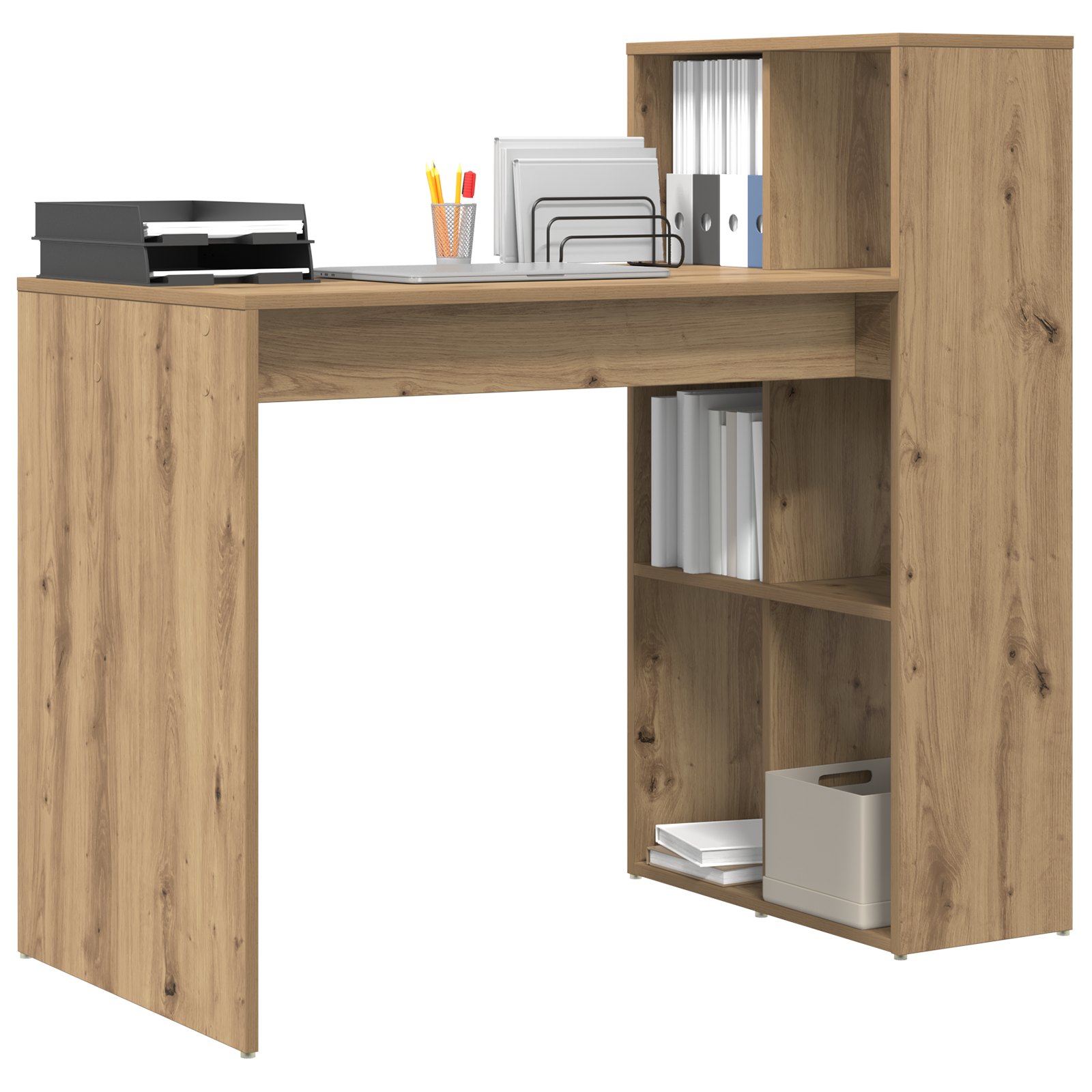 vidaXL Bureau Artisan Eik 108x55x103,5 cm Geprefabriceerd Hout