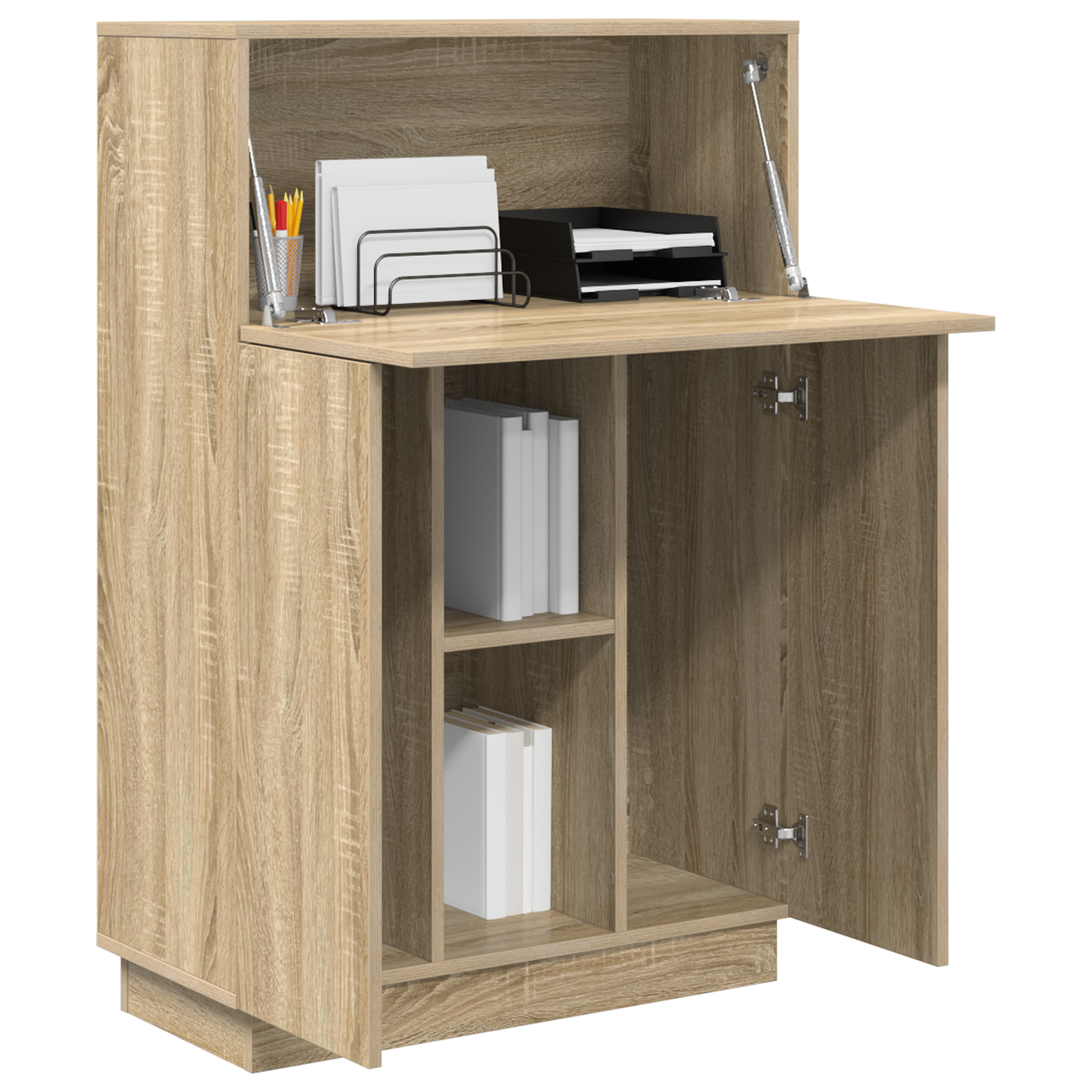 vidaXL Bureau Sonoma Eik 71,5x31,5x106,5 cm Gemaakt van Geengineerd Hout
