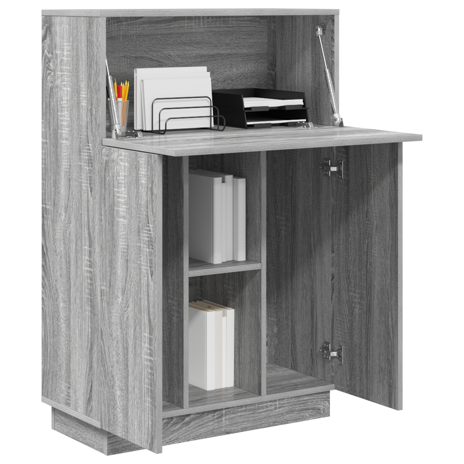 vidaXL Bureau Grijs Sonoma 71,5x31,5x106,5 cm Geengineerd Hout