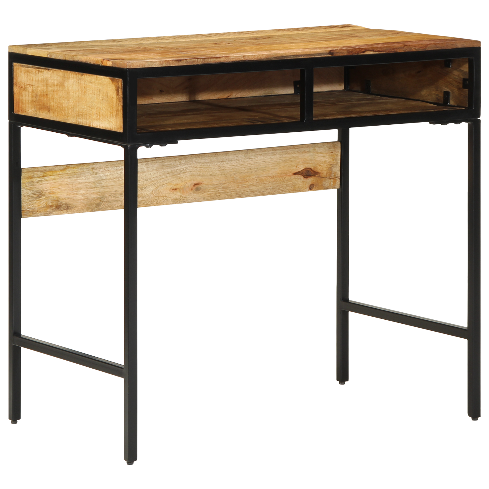 vidaXL Bureau 80x50x75 cm Massief Hout Ruwe Mango