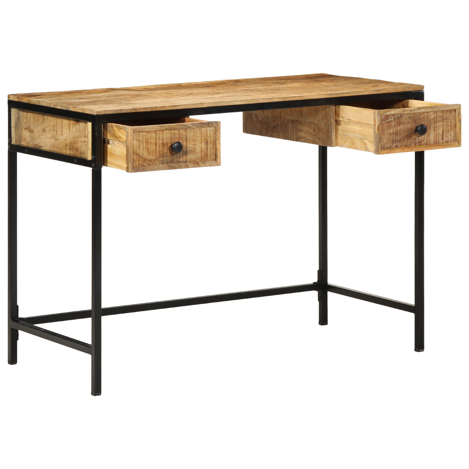 vidaXL Bureau 105x50x75 cm van Massief Mango Hout