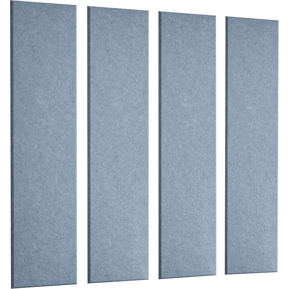 Eurokraft basic Akoestisch wandpaneel, h x b = 1200 x 300 mm, VE = 4 stuks