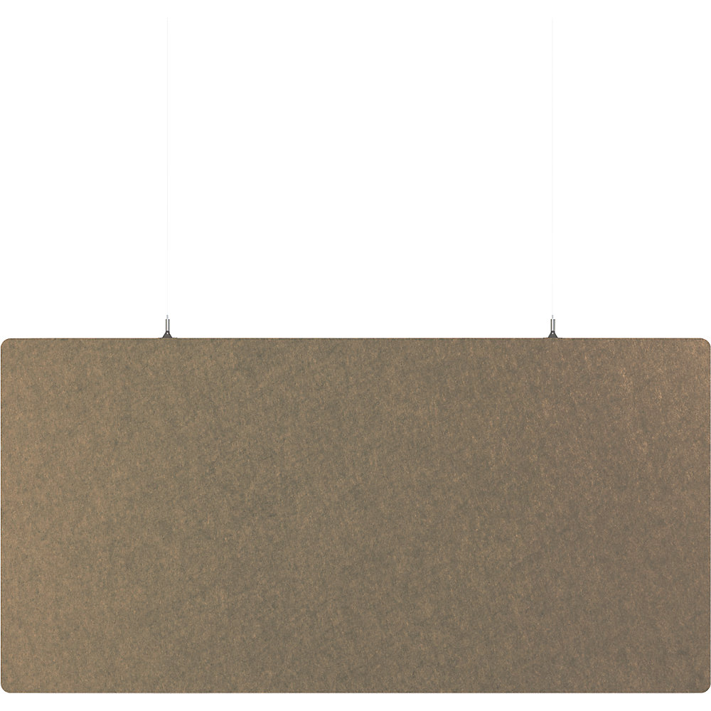 Eurokraft basic Akoestisch plafondpaneel, PET-vilt, h x b = 600 x 1200 mm, rechthoekige vorm