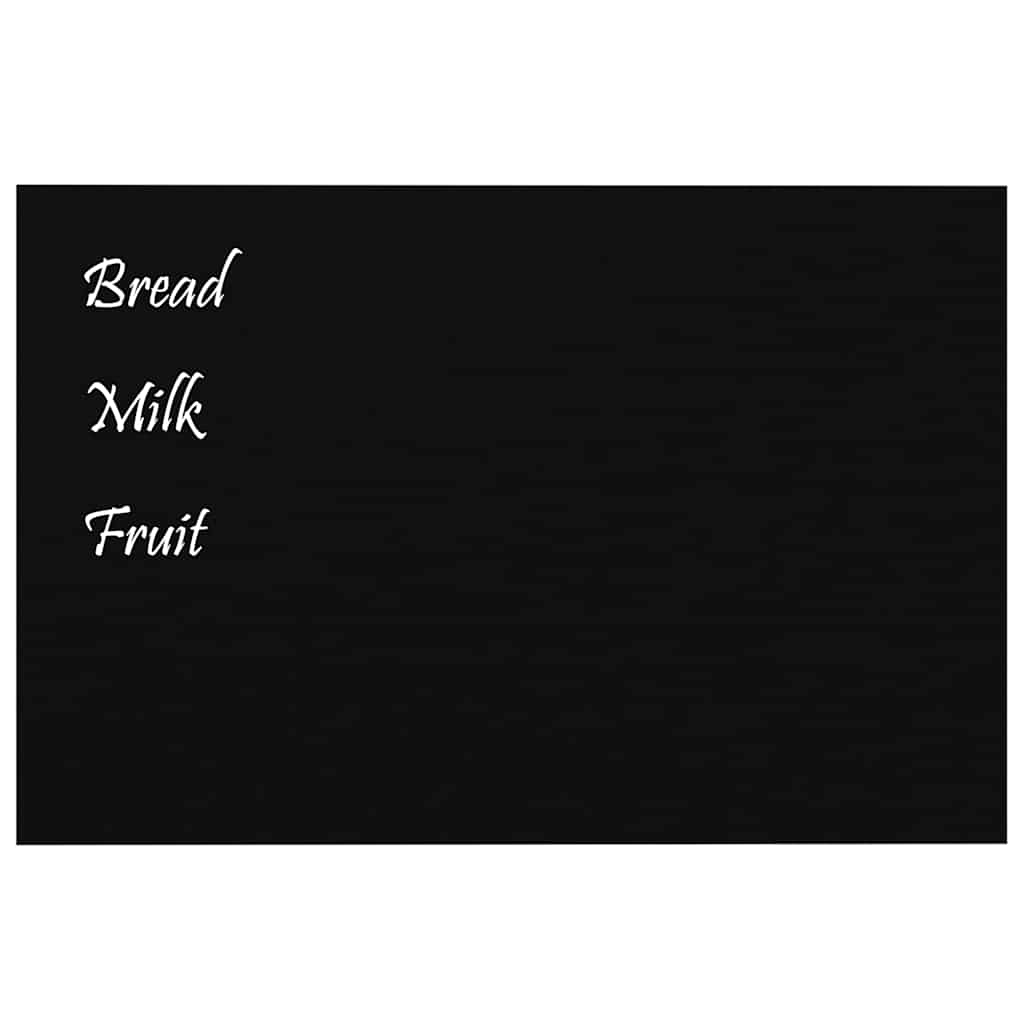 vidaXL Magneetbord wandgemonteerd 60x40 cm gehard glas zwart
