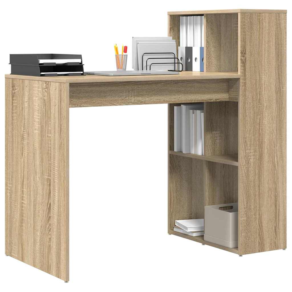 vidaXL Bureau Sonoma Eiken 108x55x103,5 cm Geengineerd Hout