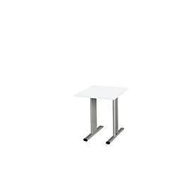 Schäfer Shop Select Schäfer Shop  Select Planova vergadertafel, vierkant, 800 x 800 mm, wit, accentlijsten blank alu
