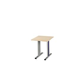 Schäfer Shop Select Schäfer Shop  Select Planova vergadertafel, vierkant, 800 x 800 mm, ahorndecor, accentlijsten gentiaanblauw
