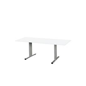 Schäfer Shop Select Schäfer Shop  Select Planova vergadertafel, rechthoekig, 1800 x 800 mm, wit, accentlijsten blank alu