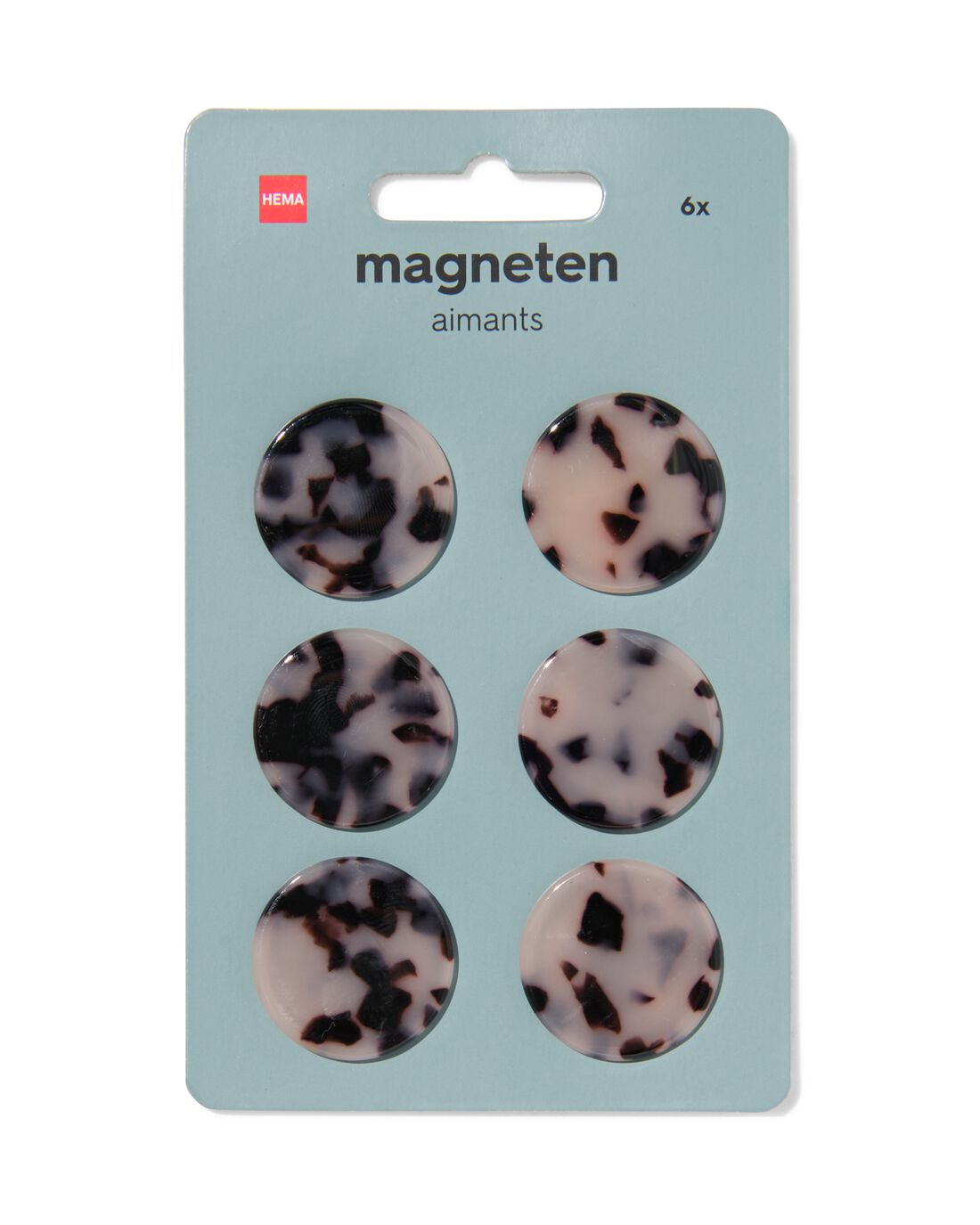 051 Magneten Tortoise - 6 Stuks (bruin)