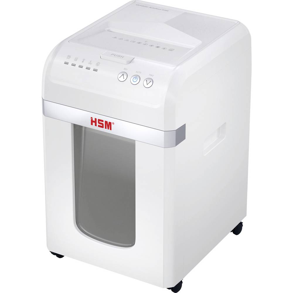 HSM Aktenvernichter  shredstar Autofeed X300 - 4 x 12 mm Papierversnipperaar 12 vellen 4 x 12 mm P-4 30 l Ook geschikt voor Creditcards, Paperclips