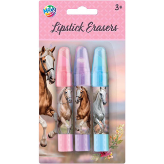 Creative Craft Group Paarden lipstick gummen - 3st.