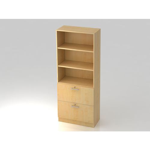 Hjh OFFICE PRO Signa G 7300 RE, Melamine spaanplaat DIN 68765, Emissieklasse E1, Esdoorn