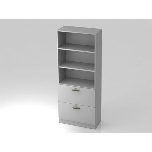 Hjh OFFICE PRO Signa G 7300 SG, Melamine spaanplaat DIN 68765, Emissieklasse E1, Grijs